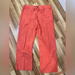 Linen cotton blend coral Tommy Bahama pants size 14